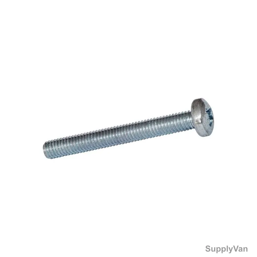 Machine Screw, Metal, Fine, 3 Inch PK100