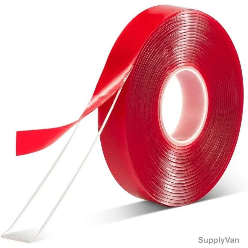 Acrylic Tape, 12MM Width x 50 Mtrs Length, Clear