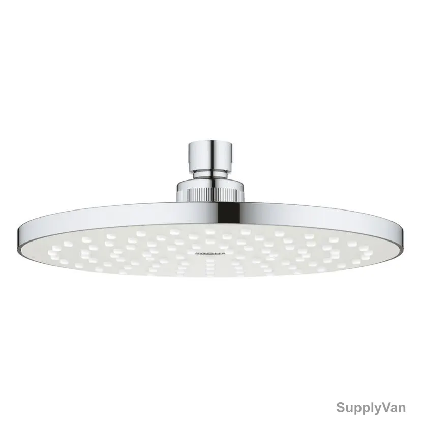 Grohe 1 Spray Shower Head, 2754100F, Tempesta Cosmopolitan 200, Metal, 250MM Dia, 7.6 Ltrs/Min, Starlight Chrome Finish