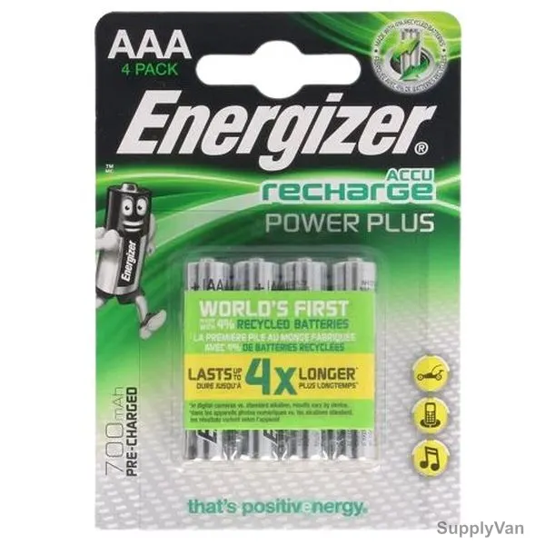 Energizer Rechargeable Battery, R3-AAA, 700mAh, 1.2V, 4 Pcs/Pack — image 1