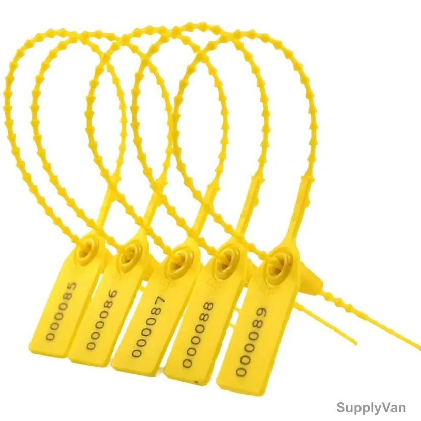 Security Tag, Polypropylene, 500MM, Yellow, 100 Pcs/Pack