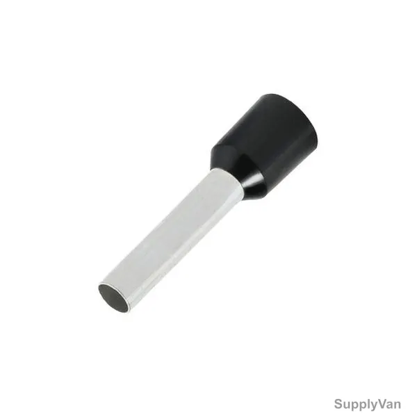 York Cord End Terminal, ET1-5-8BK, 1.5-8 SQ.MM, Black, 50 Pcs/Box