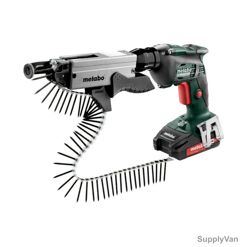Metabo Cordless Screwdriver With Magazine and Carry Case, SE-18-LTX-6000-plus-SM-5-55, 620049510, 18V