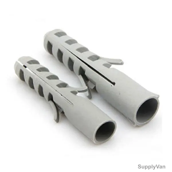 Ideal Nylon Plug With Cap, Plastic, S6, Grey, 4000 Pcs/Pack