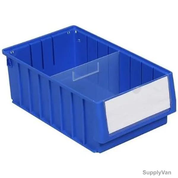 Excellent Plastic Shelf Bin, EP-4214, Polypropylene, 14CM Height x 23.5CM Width x 40CM Length, Blue