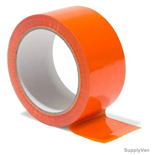 Coloured BOPP Tape, 48MM x 100 Yards, Orange, 12 Rolls/Pack