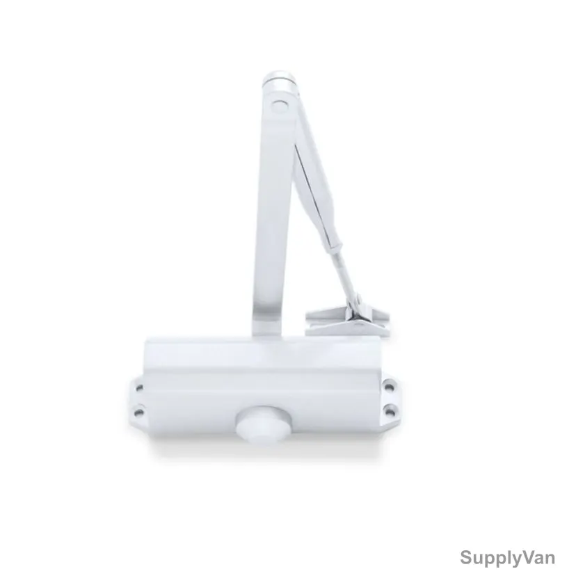 Door Closer, Metal, White