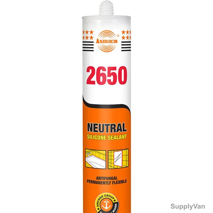 Asmaco Neutral Silicone Sealant, 2650, 280ML, 24 Pcs/Carton