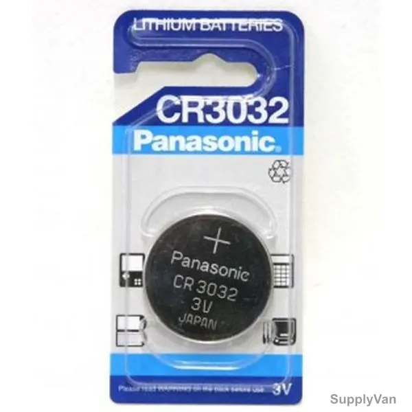 Panasonic Coin Battery, CR3032, Lithium, 3V — image 1