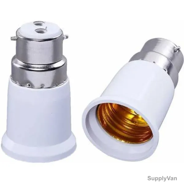 Lamp Holder, B22 to E27, White — image 1