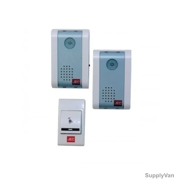 JEC Wireless Door Bell, BR-1463, 3-4.5V, White and Blue