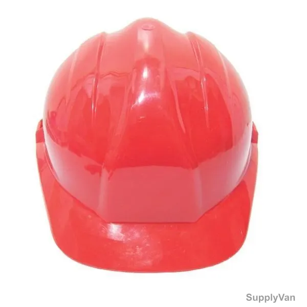 Vaultex Safety Helmet With Ratchet Suspension, VHR, Red