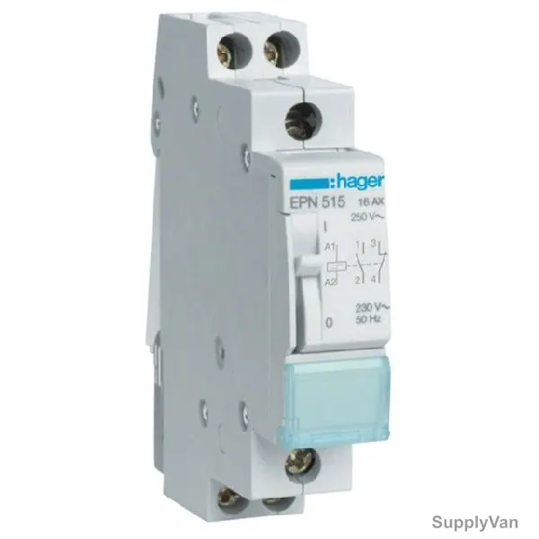 Hager Latching Relay, EPN515, 1NC+1NO, 230V