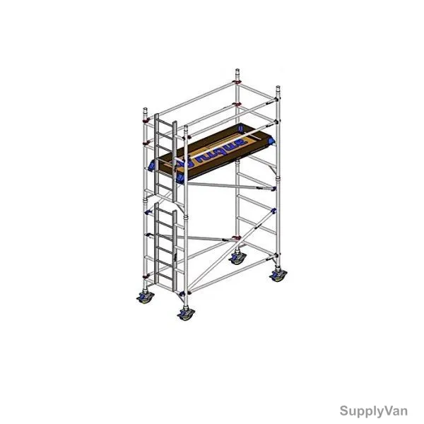 Unique Single Width Scaffolding Tower, USSW-4-30, Aluminium, 4.20 Mtrs, 250 Kg