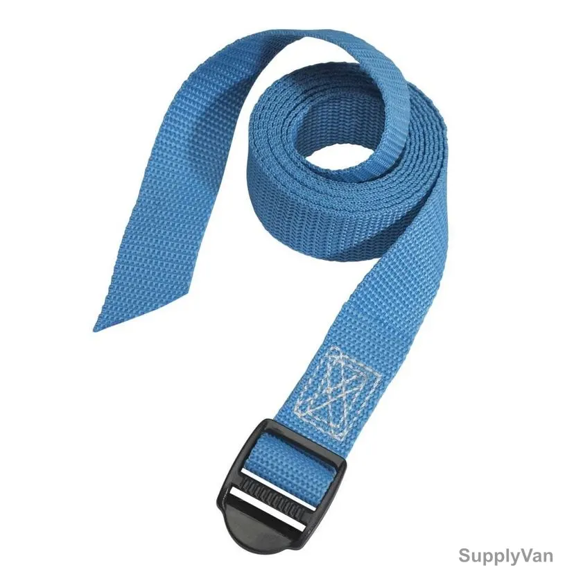 Master Lock Lashing Strap With Plastic Buckle, ML3004EURDATCOL, 1.2 Mtrs x 25MM, 40 Kg, Blue, 2 Pcs/Pack