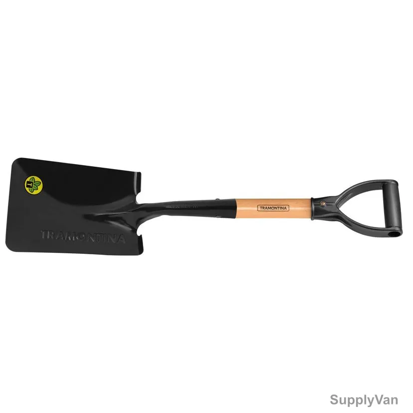 Tramontina Small Square Mouth Shovel With 45CM Wood Handle, 77497404, Black — image 1