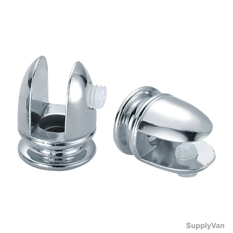 Yingda Adjustable Glass Holder Clip, YD-042, Zinc Alloy, 8MM, Silver — image 1
