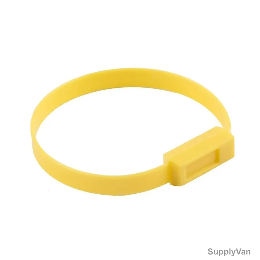 Loto-Lok Security Seal, PS-DHP-YL210, Polypropylene, 210MM, Yellow, 50 Pcs/Pack