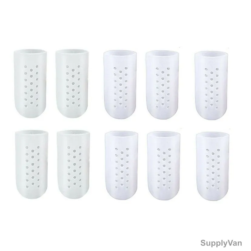 Big Toe Protector, Silicone, 2CM Dia x 4CM Length, White, 10 Pcs/Pack — image 1