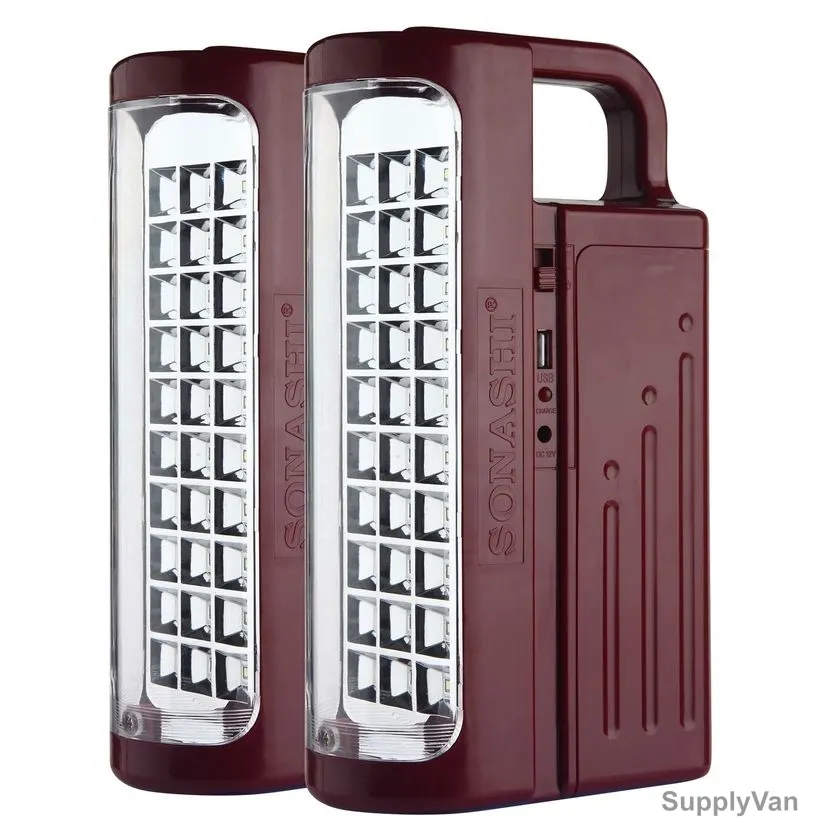 Sonashi Emergency Lantern, SEL-2244, 4V, 3Ah, Red, 2 Pcs/Pack