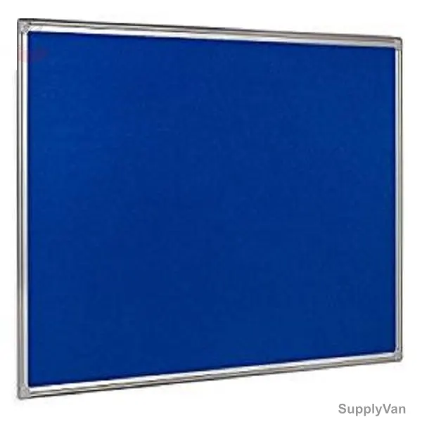Deluxe One Sided Felt Board, 120 x 90CM, Blue