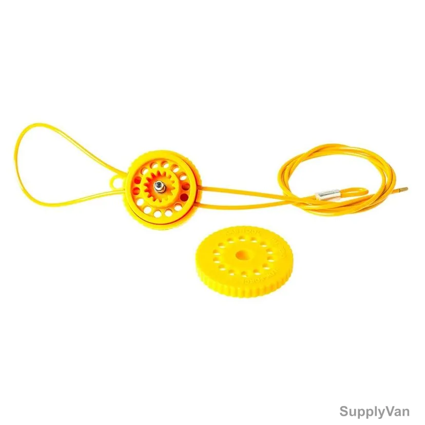Loto-Lok Kab-O-Lok Cable Lockout Set, CL-KBLK-Y10-ST, 10 Mtrs, Yellow, 3 Pcs/Set