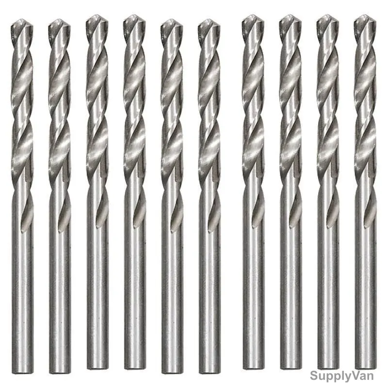 Mtx HSS Metal Drill Bit, 715209, Stainless Steel, Cylindrical Shank Type, 2MM, 10 Pcs/Pack