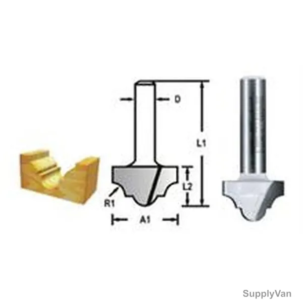 Makita Classic Plunge Cut Bit, D-48228, 12.7x10MM