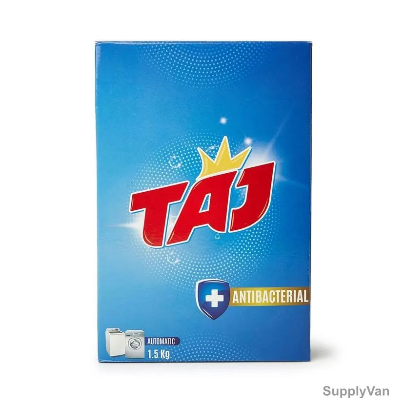 Taj 2-in-1 Antibacterial Detergent Powder, Lavender, 1.5 Kg, 6 Pcs/Pack — image 1