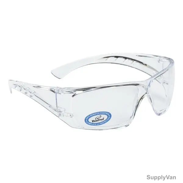 Vaultex Safety Spectacle, V151, Clear, 10 Pcs/Pack