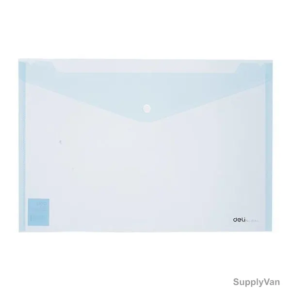 Deli File Bag, E38165, FC, Translucent Blue