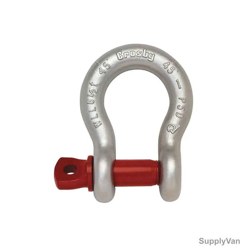 Crosby Anchor Shackle, G-209-1018632, 1-3/4 Inch, 25000 Kg
