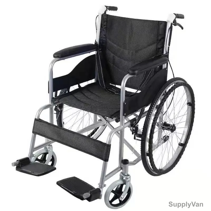 CL Medical Manual Wheelchair, DW-MW03, 56CM Width x 85CM Height, 100 Kg Loading Capacity, Black — image 1