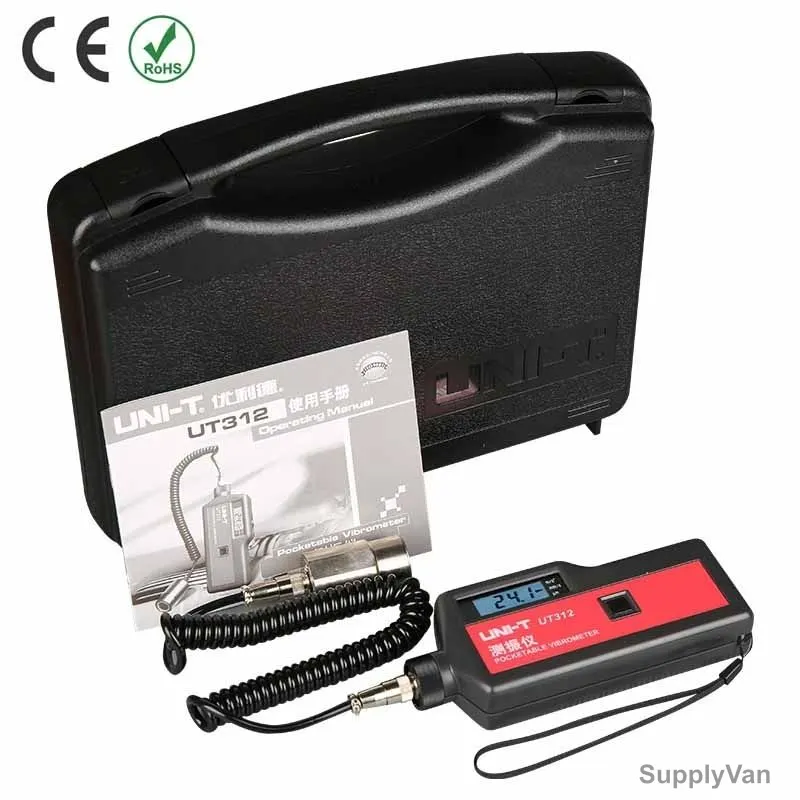 Uni-T Vibration Tester, UT312, 0.1-199.9 m/square s Vibration Acceleration