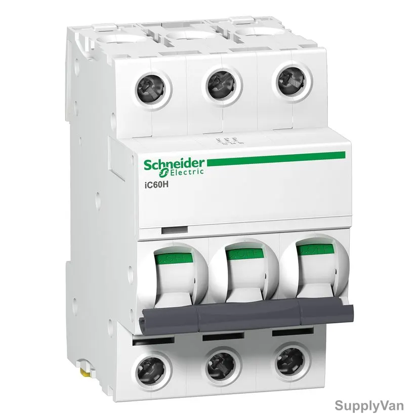 Schneider Electric iC60H Miniature Circuit Breaker, A9F54325, 3P, Curve, C, 25A