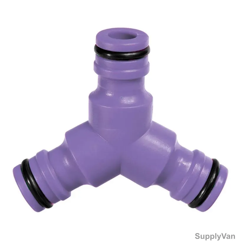 Palisad Garden Tripple Hose Splitter, 664688, Plastic, 1/2 Inch, Purple