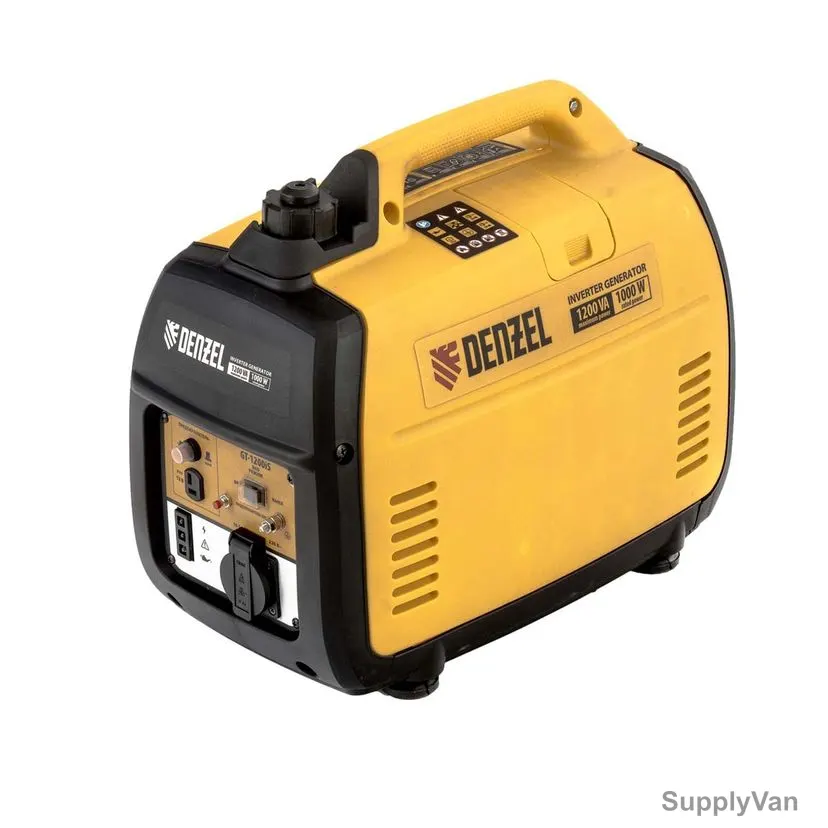 Denzel Manual Start Inverter Generator, GT-1200iS, 1200W, 4-Stroke, 53.5CC, 1.8 HP, 2.4 Ltrs Fuel Tank Capacity — image 1