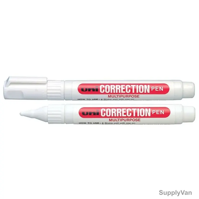 Uni-Ball Correction Pen, CLP80, 8ML, White, 12 Pcs/Pack