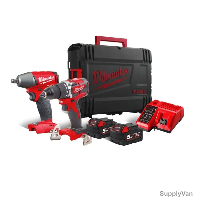 Milwaukee Cordless Tool Set, M18FPP2AN-502X, Fuel, 18V — image 1