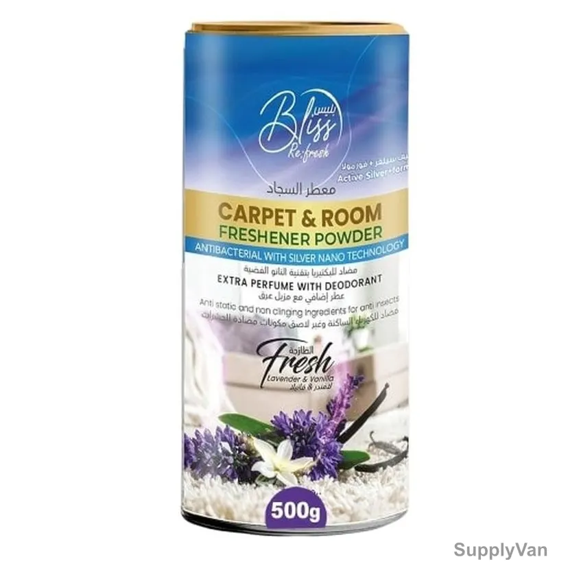 Swish Super Bliss Fresh Carpet and Room Freshener Powder, Lavender and Vanilla, 500GM — image 1