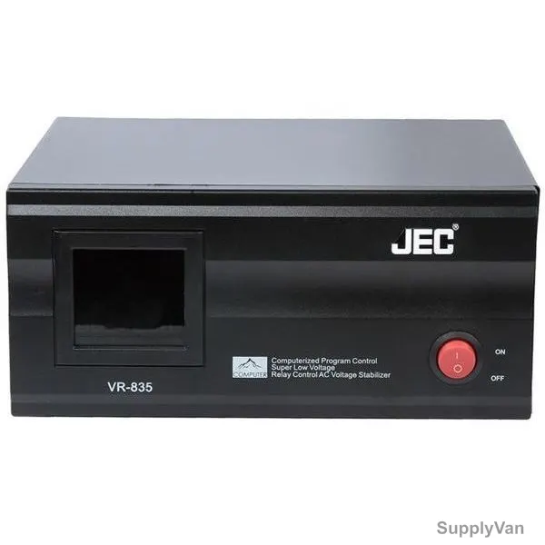 JEC Automatic Voltage Regulator, VR-835, 500W, Black