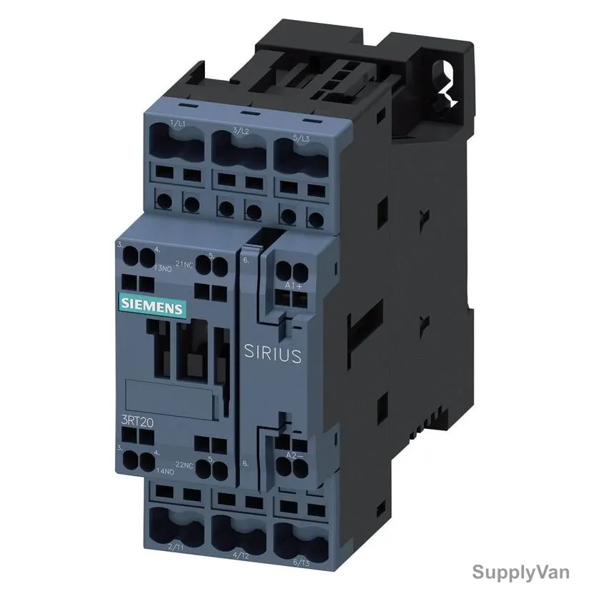 Siemens Power Contactor, 3RT2026-2FB40, Sirius, 3 Pole, 11kW, 400V, 1 NO+1 NC, 25A