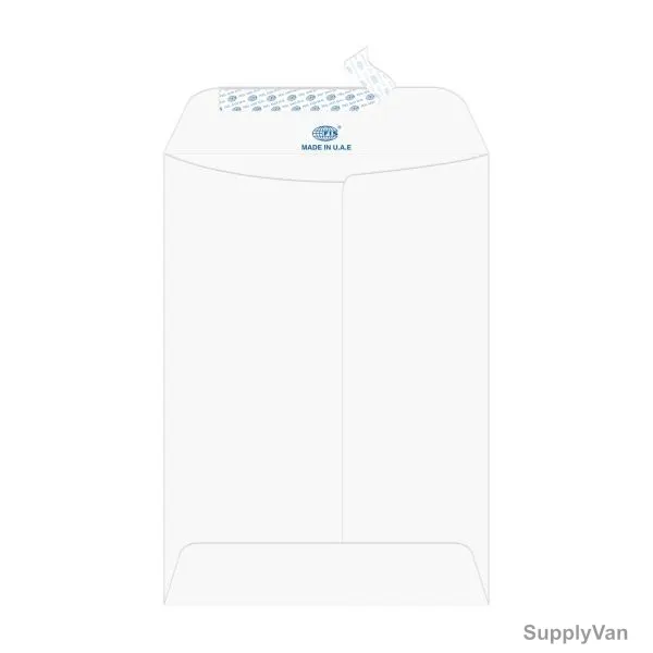 FIS Peel and Seal Envelope, FSEE1030PMWB25, 7.5 x 5 Inch, 100 GSM, Moon Beam White, PK25