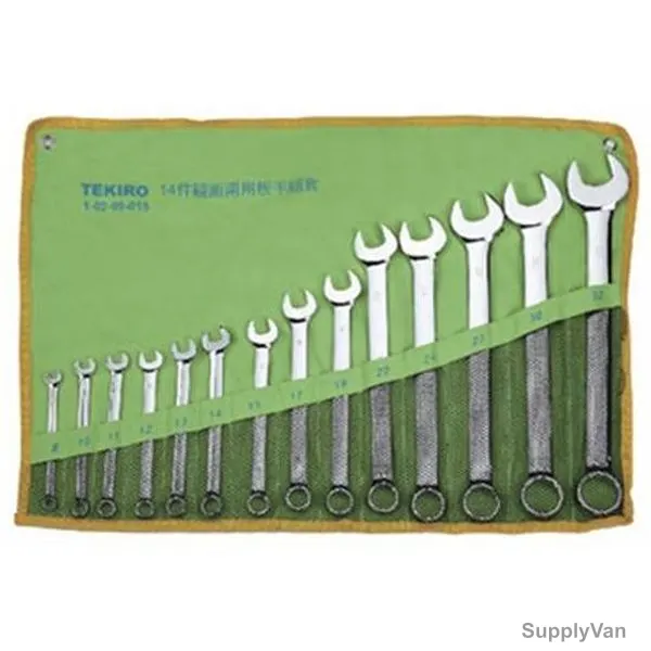 Tekiro Combination Wrench Set, W-C14SA, 14PCS