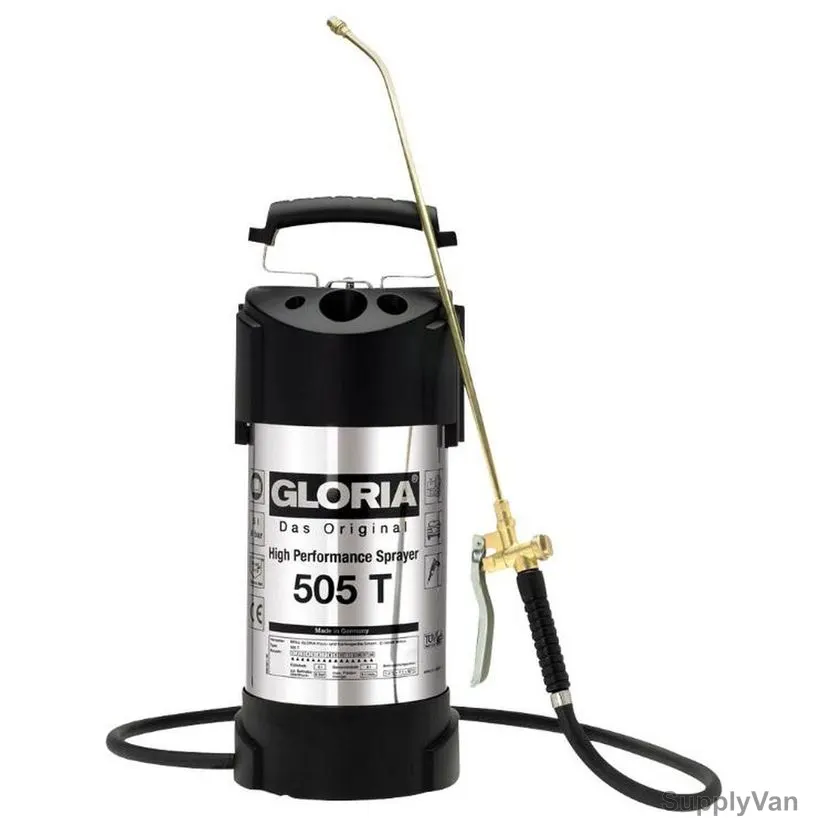 Gloria High Pressure Sprayer, 505-T, 6 Bar, 5 Ltrs