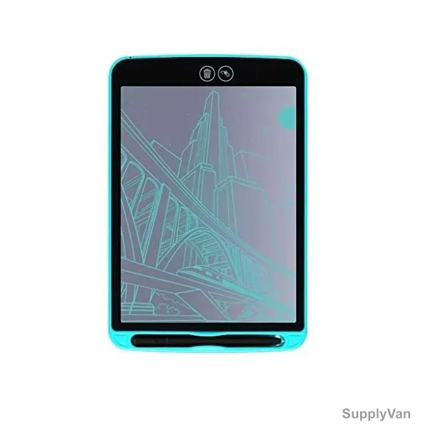 Partially Erasable LCD Writing Pad, ABS, 12 Inch, Blue