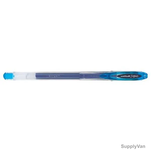 Uni-Ball Ball Point Pen, UM120-BEL, Signo, 0.7MM Tip, Light Blue, 12 Pcs/Pack