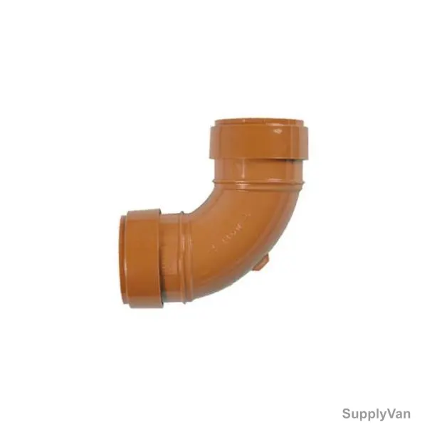 Terrain Double Socket Bend, 4D23D, UPVC, 87.5 Degree, 110MM, Terracotta