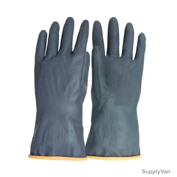 Vaultex Industrial Gloves, VS101, 12 Inch, Black, PK12