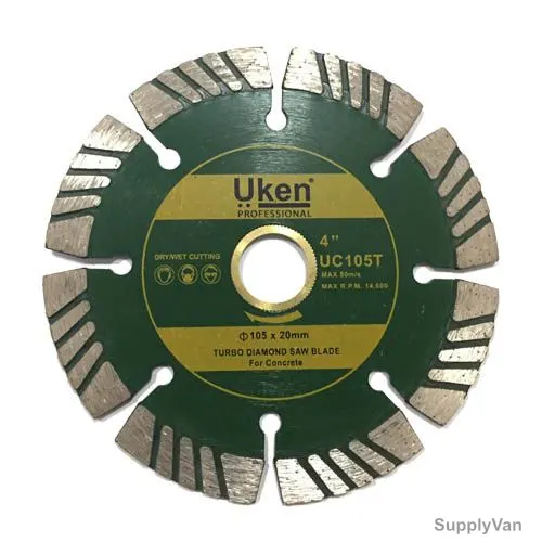 Uken Turbo Diamond Saw Blade, UC105T, 105 x 20MM